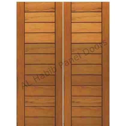 This is Solid Wood Main Double Door. Code is HPD114. Product of Doors - - Fiber Panel Doors - Al Habib