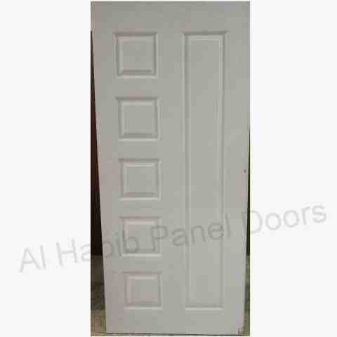 This is Melamine Skin Door Capsule Design. Code is HPD390. Product of Doors - - Melamine Panel Doors - Al Habib