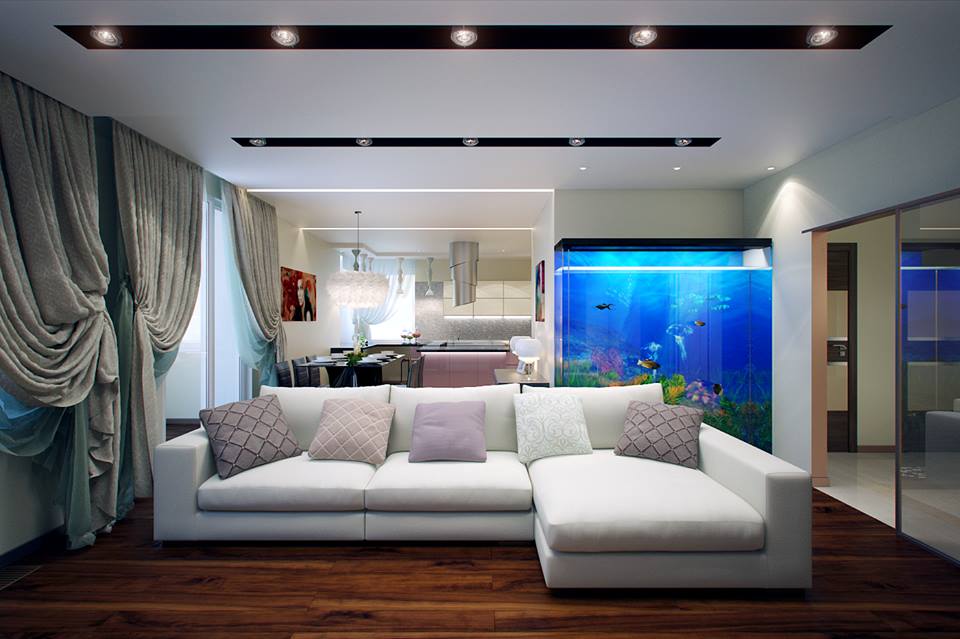 Beautiful Aquarium For Living Room