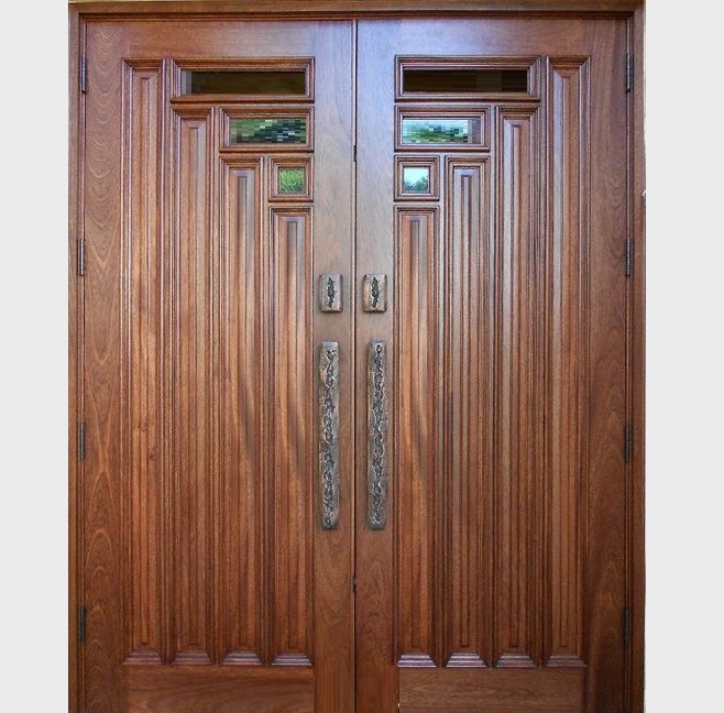 Beautiful Solid Wood Main Double Door Design