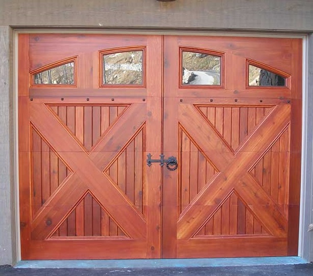 Beautiful Wooden Garage Door Taxes