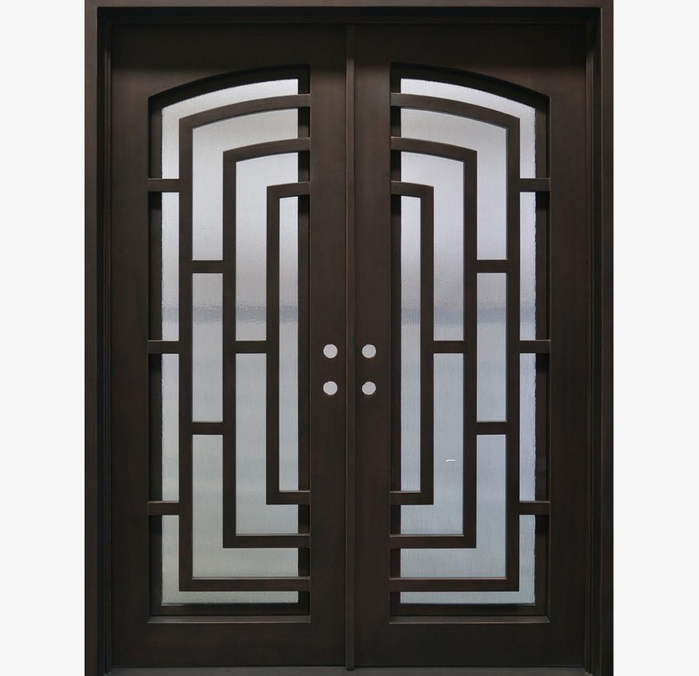 Black Painted Interior Double Door Design