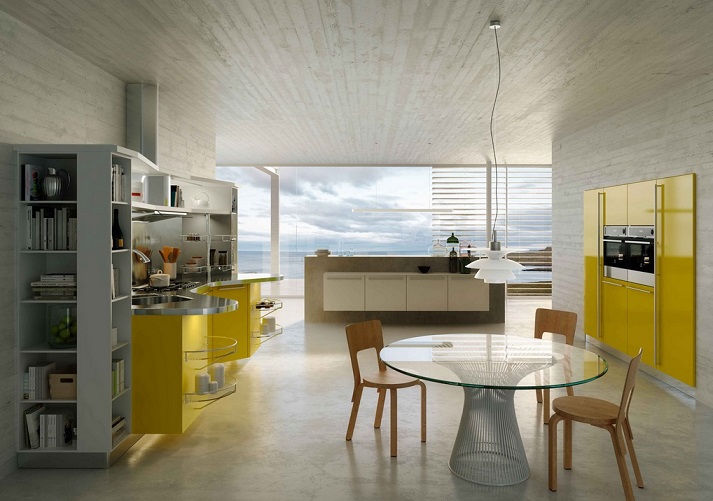 Bright Yellow Kitchen