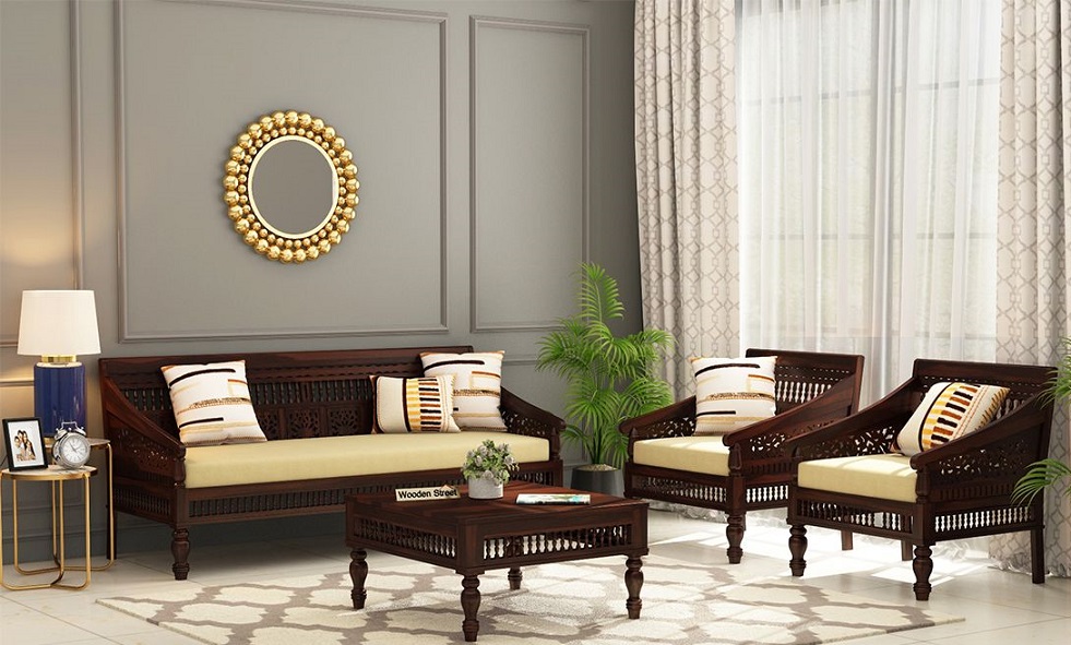 Dark Brown Wood Furniture For Living Room