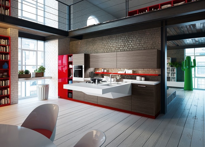 Floating Kitchen Counter