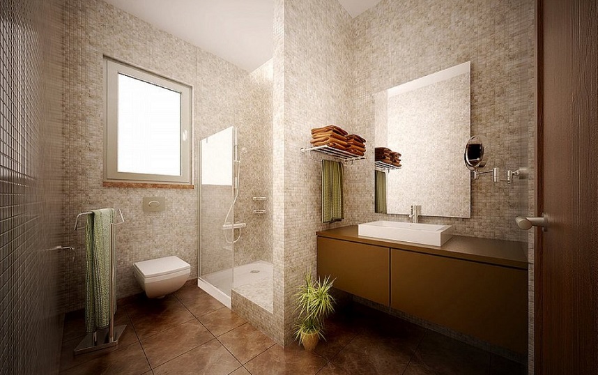 Luxurious Brown Bathroom Design