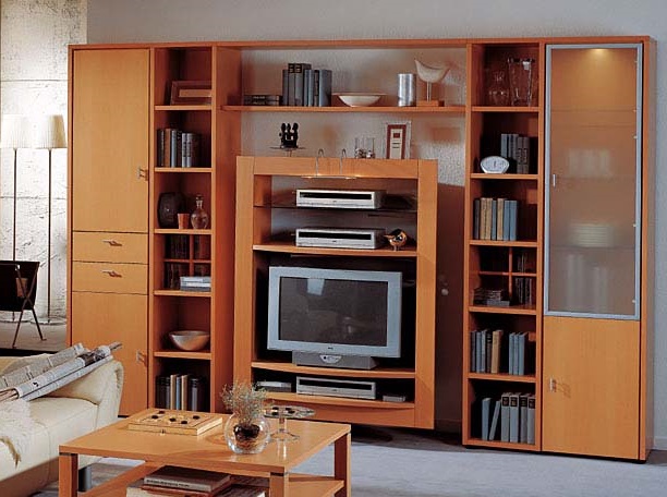 Modern Living Room LCD Cabinet Design