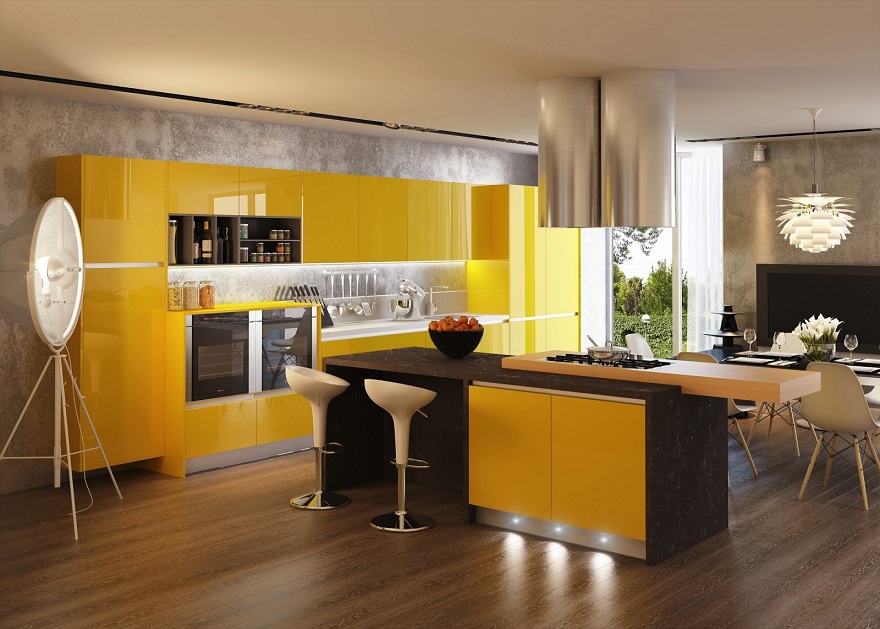 Yellow Kitchen Contrast