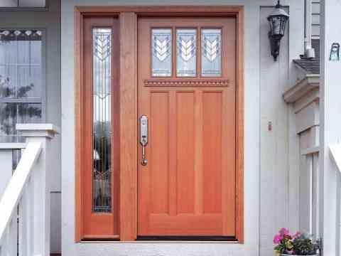 Wooden Glass Door Design