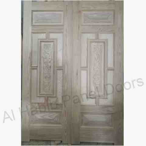 Ash Wooden Main Double Door