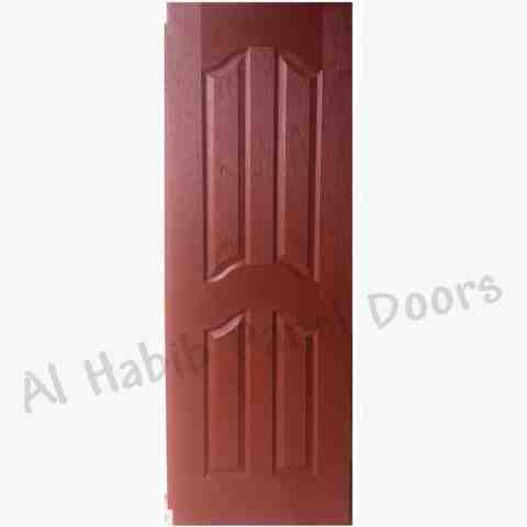 Choco Brown Four Panel Fiberglass Door