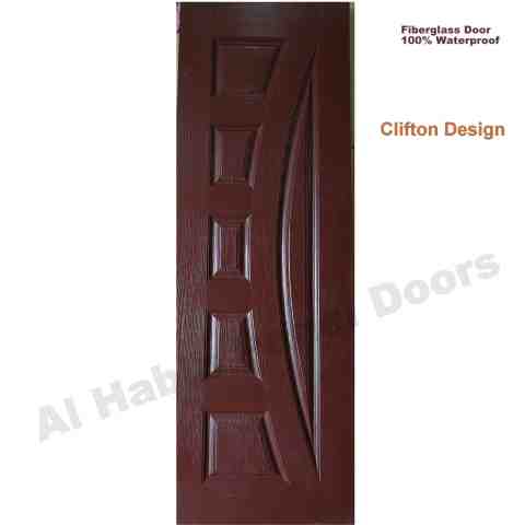 This is Fiberglass 15 Panel Door Sepia Brown. Code is HPD716. Product of Doors - Beautiful Fiberglass door trending style 15 box design. Available in 50 color. All sizes will be ready on order. Al Habib