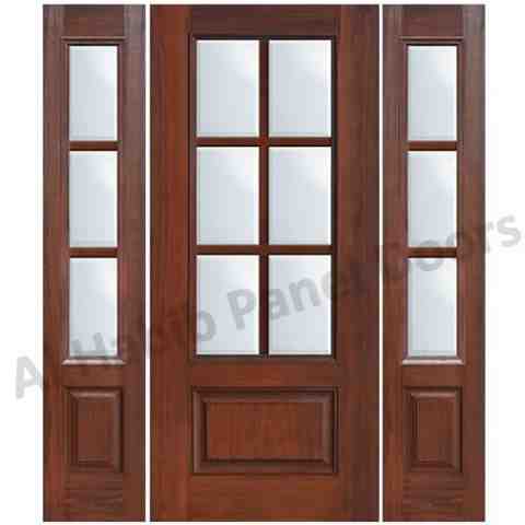 Glass Wooden Door With Frame