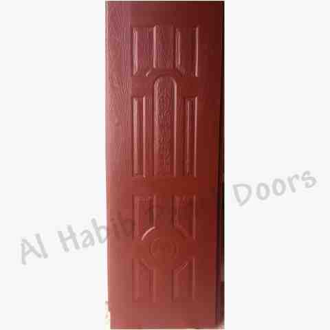 Half Capsule Choco Brown Fiberglass Door