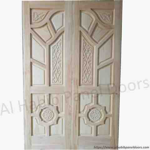 Kail Wood Carving Panel Main Double Door