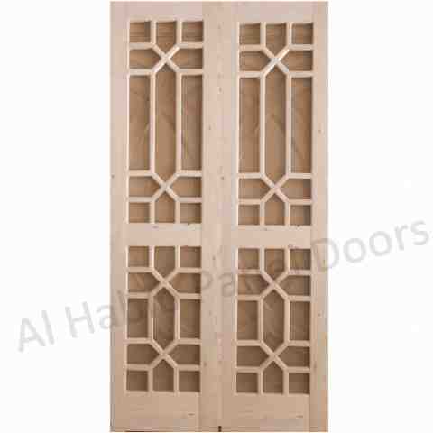 Kail Wood Wire Mesh Door