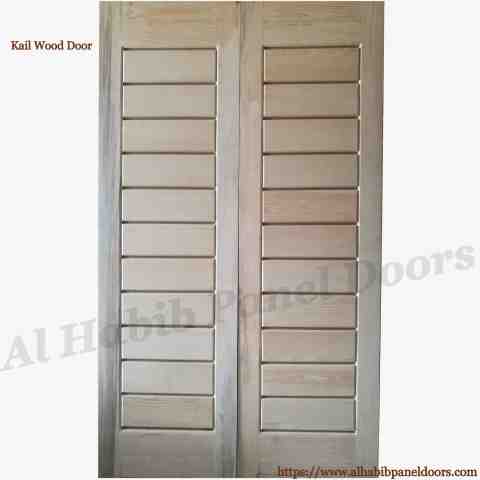 Modern Kail Wood Main Door Strips Design