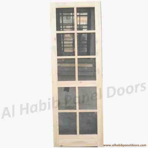 Pertal Wood Wire Mesh Panel Door