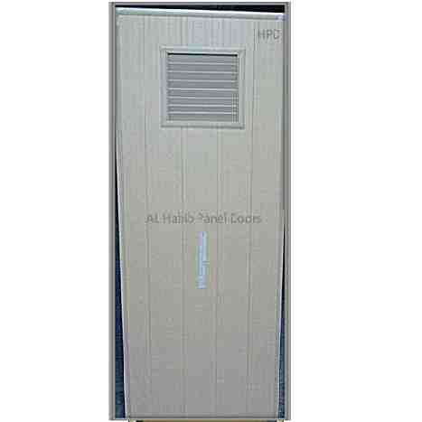 Pvc Door With Louvers Brown