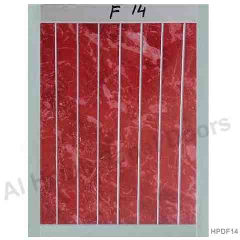 PVC Laminated Door Red Tile Color F14
