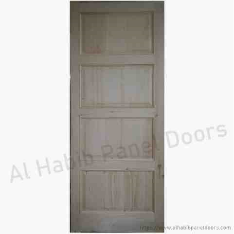Solid Kail Wood Door 4 Panel
