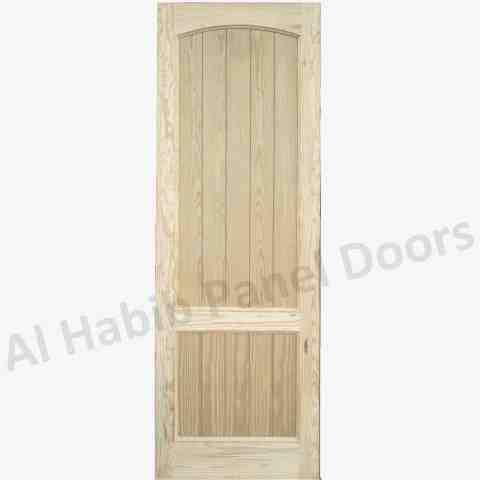 Yellow Pine Wood Semi Solid Door With Ash MDF