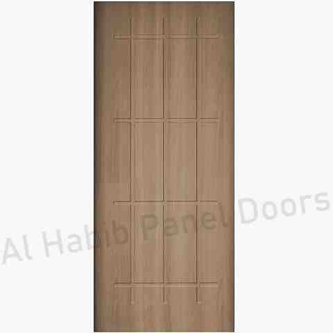This is Modern Ash MDF Straight Lines Door. Code is HPD610. Product of Doors - Beautiful Ash Lasani door design with router. Ash mdf doors are ready on order in all sizes.  Al Habib