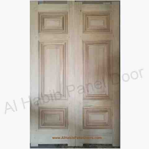 This is Kail Wood 2 Panel Main Door. Code is HPD113. Product of Doors - Solid Wooden Main Doors in Pakistan, Spain, England, Main Doors, Double Door, Dayyar Wooden Main Doors, Ash Wood Main Doors, 6 Panel Double Door -  Al Habib
