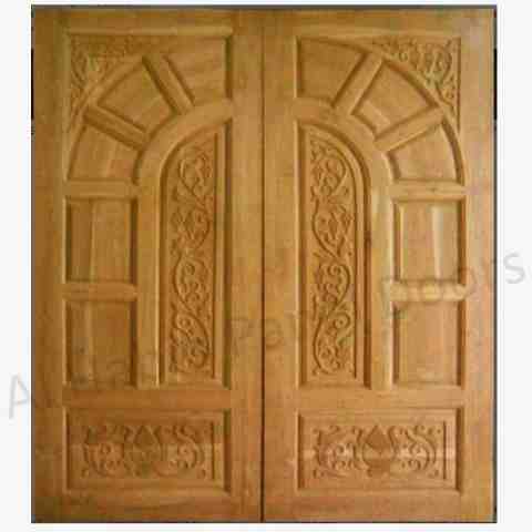 This is Kail Wood 2 Panel Main Door. Code is HPD113. Product of Doors - Solid Wooden Main Doors in Pakistan, Spain, England, Main Doors, Double Door, Dayyar Wooden Main Doors, Ash Wood Main Doors, 6 Panel Double Door -  Al Habib