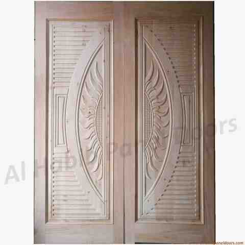 This is Solid Wood Double Door. Code is HPD331. Product of Doors - Solid Wooden Main Doors in Pakistan, Spain, England, Main Doors, Double Door, Dayyar Wooden Main Doors, Ash Wood Main Doors, 6 Panel Double Door -  Al Habib